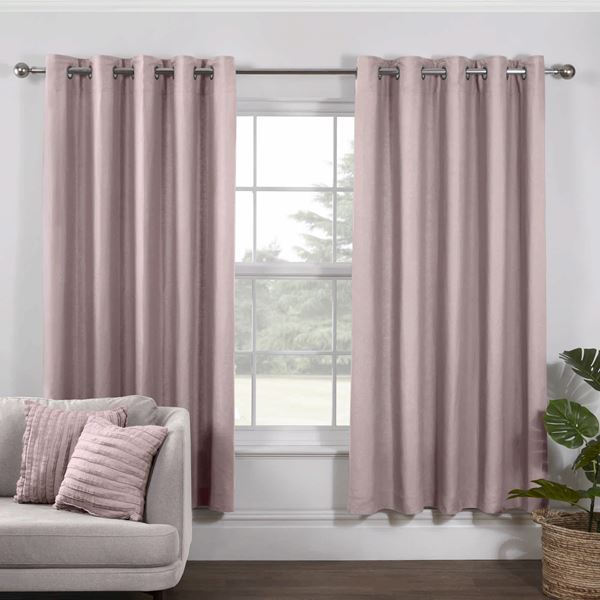 Lazy Linen Curtains - Pink